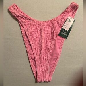 Wild Fable Pink High Cut Bikini Bottoms | Ultra High Leg Cheeky | Size M (8–10)